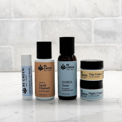 Travel Facial Care Minis & Lip Balm Gift Set