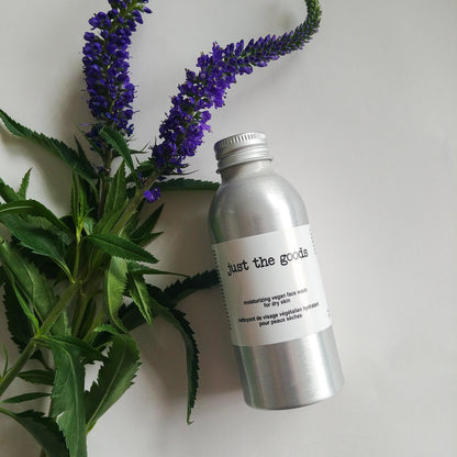 Just the Goods vegan face wash for dry skin