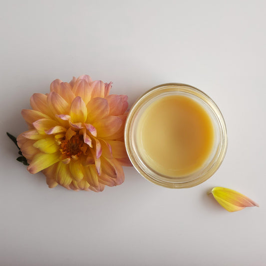 Just the Goods cooling muscle balm with menthol and arnica (made with beeswax)