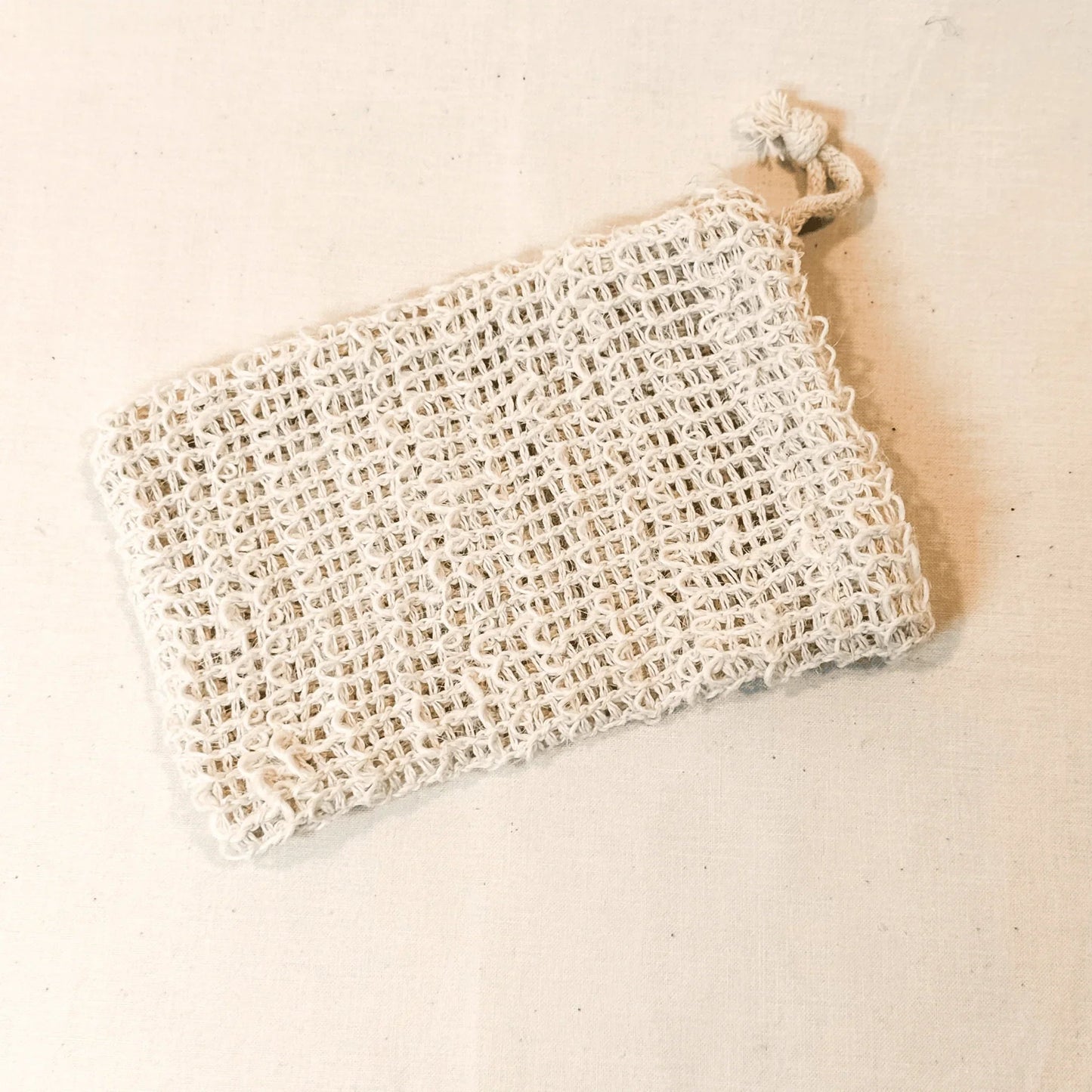 Sisal Soap Saver Bag with Drawstring