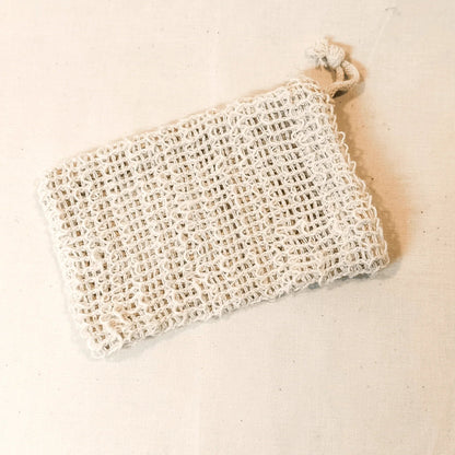 Sisal Soap Saver Bag with Drawstring