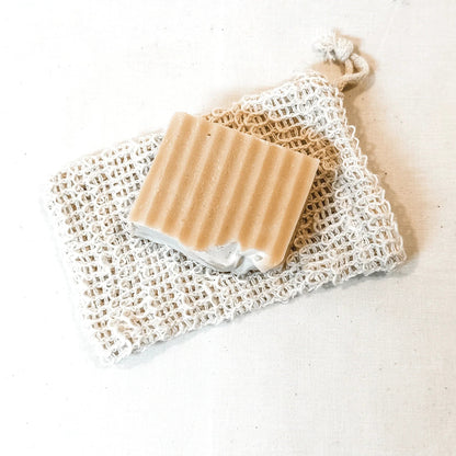 Sisal Soap Saver Bag with Drawstring