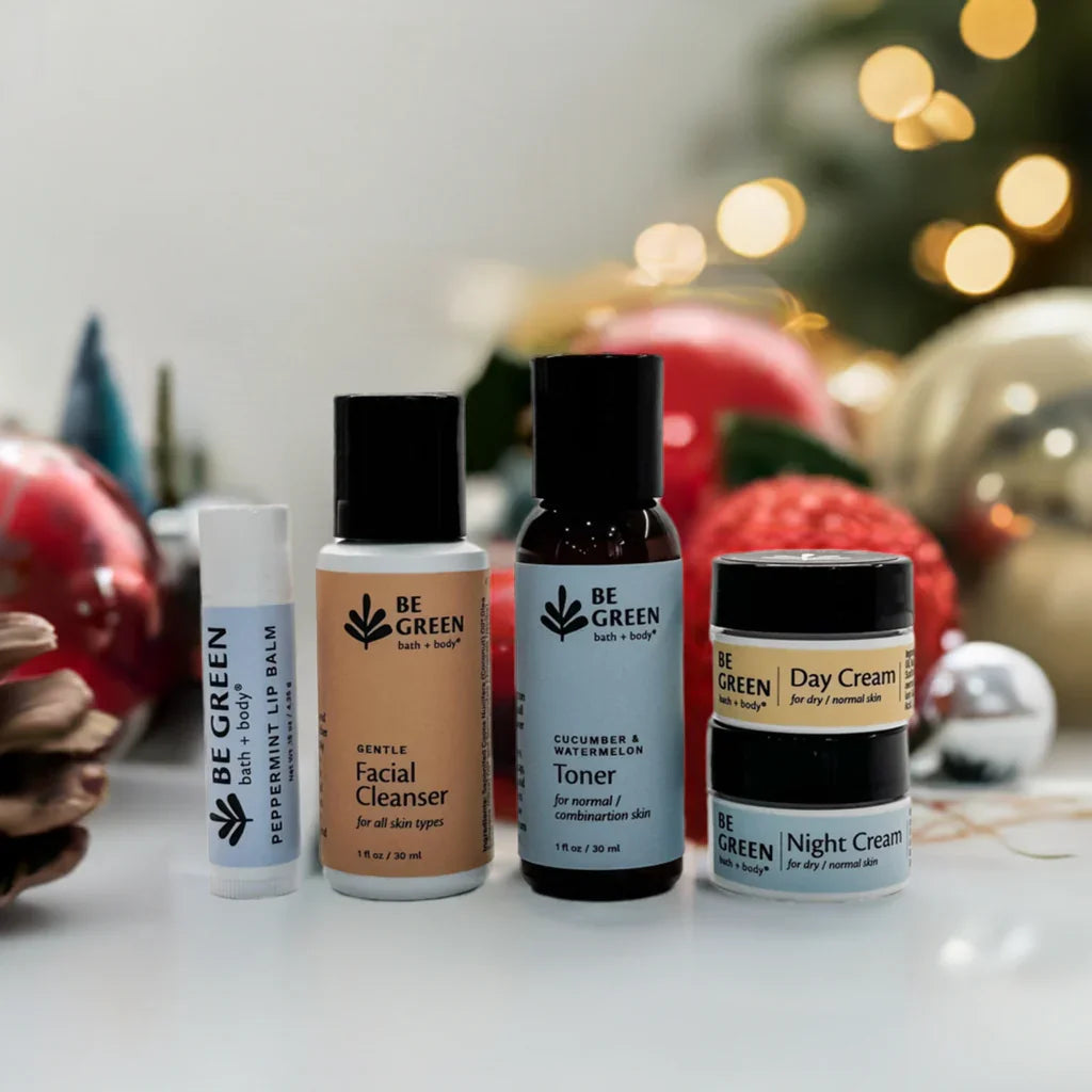 Travel Facial Care Minis & Lip Balm Gift Set