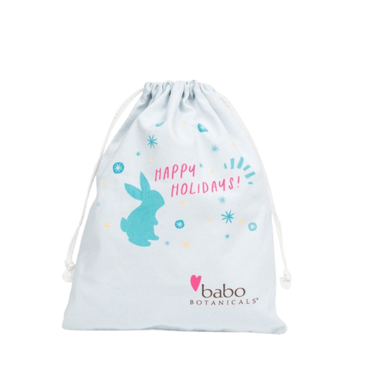 Babo Botanicals Holiday Gift Bag -100% Cotton