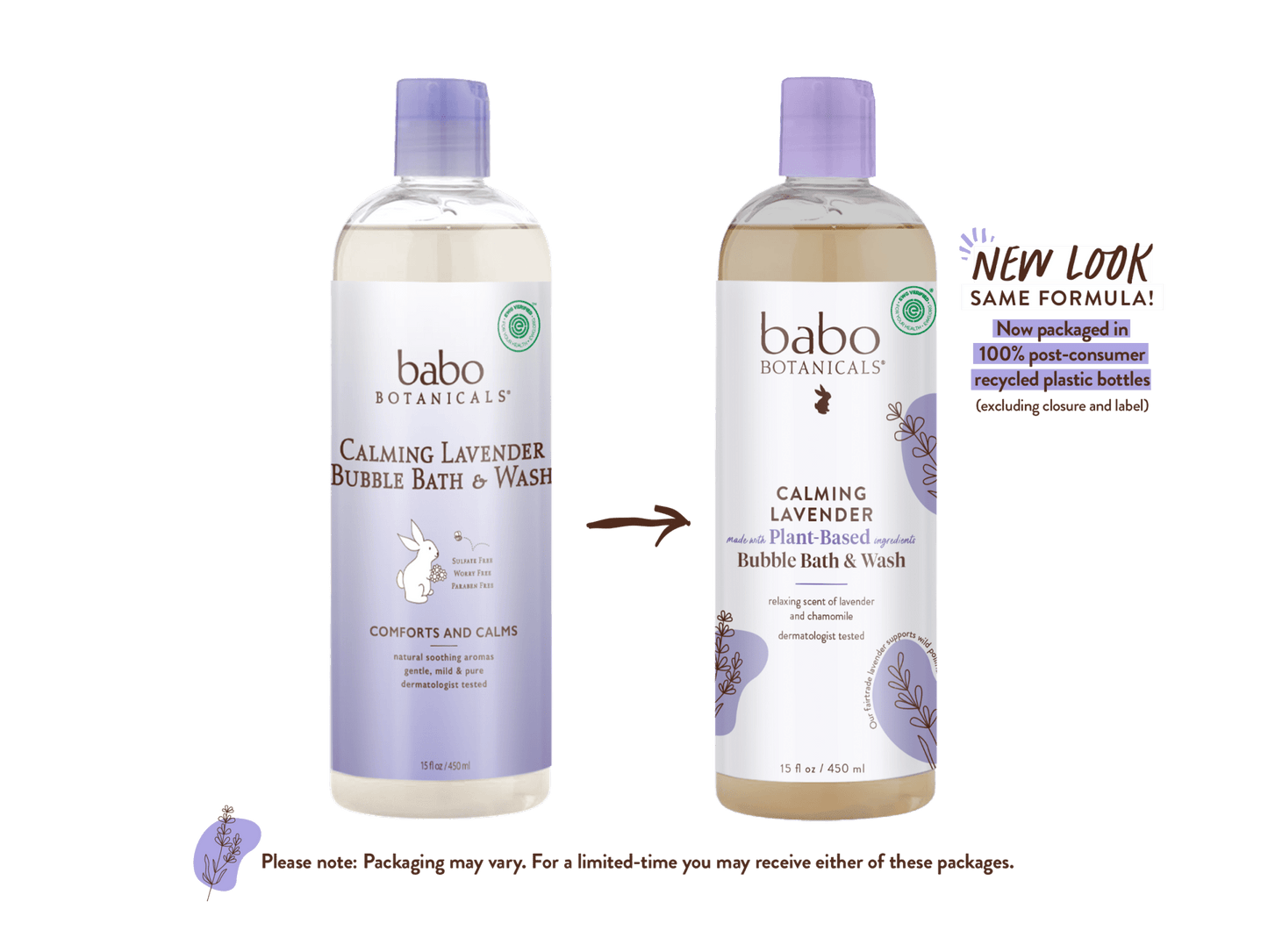Calming Lavender Bubble Bath & Wash Duo