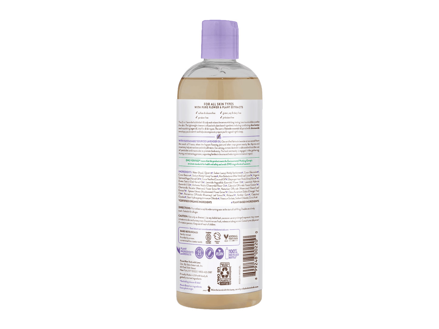 Calming Lavender Bubble Bath & Wash Duo