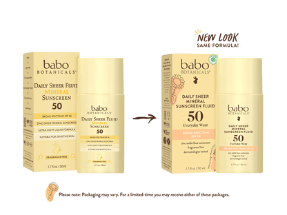 Daily Sheer Mineral Sunscreen Fluid SPF50