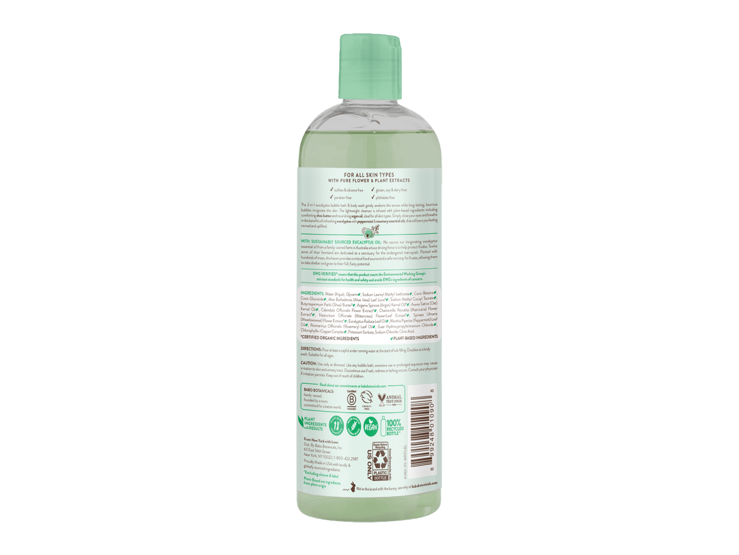Eucalyptus Remedy Plant-Based Bubble Bath & Wash Duo