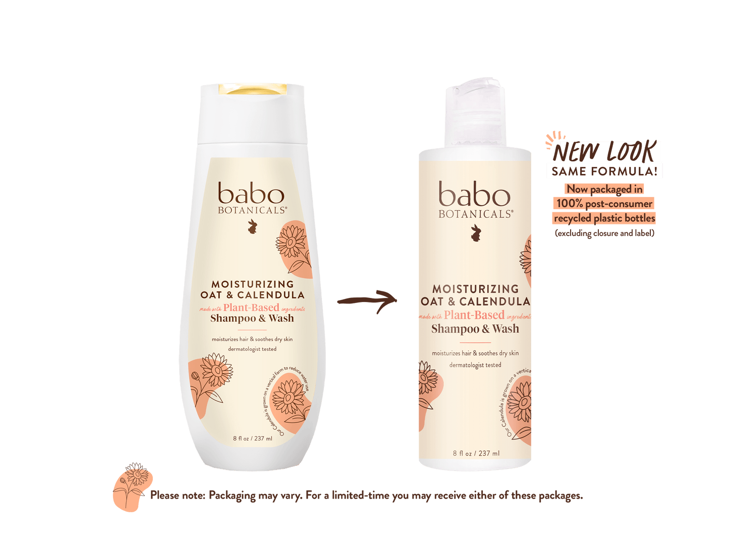 Moisturizing Oat & Calendula Shampoo & Wash Duo - 8 oz