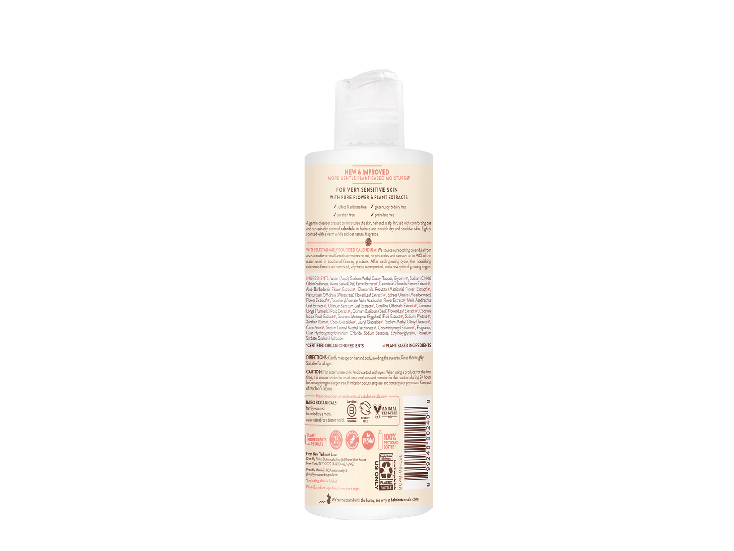 Moisturizing Oat & Calendula Shampoo & Wash Duo - 8 oz