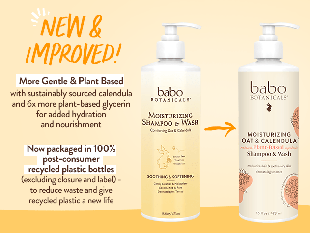 Moisturizing Oat & Calendula Shampoo & Wash Duo - 16 oz