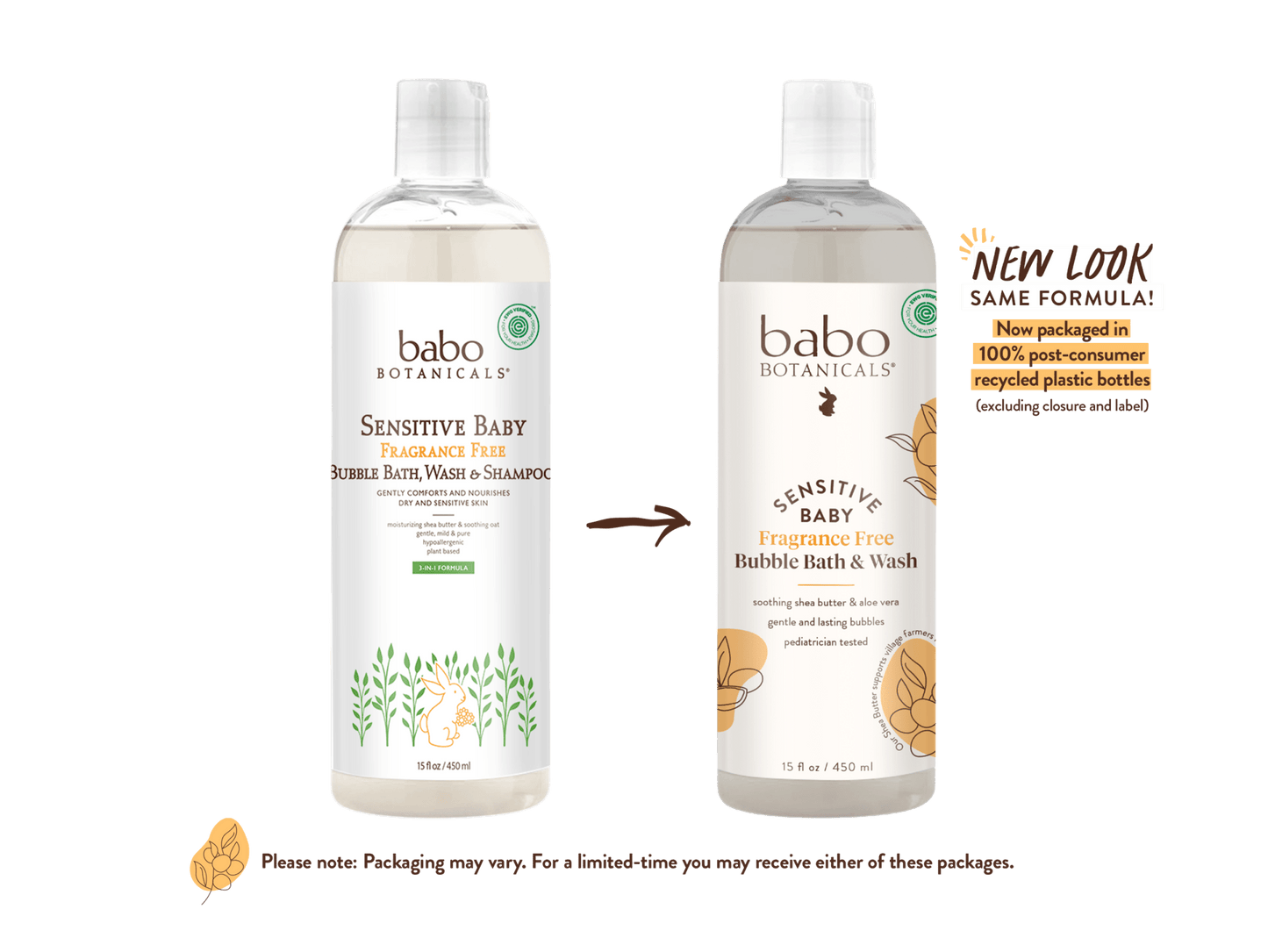 Sensitive Baby Bubble Bath & Wash