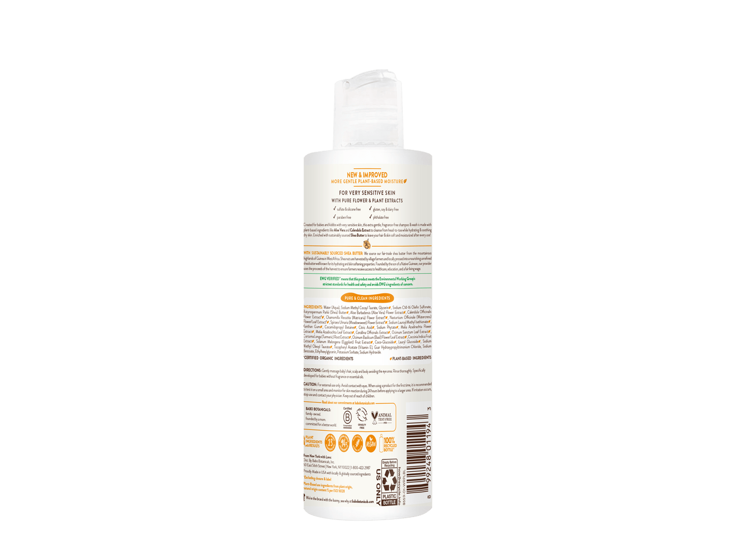 Sensitive Baby Shampoo & Wash