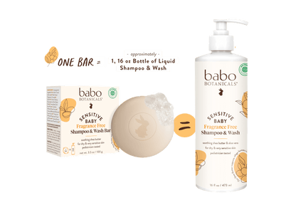 Sensitive Baby Shampoo Bar and Shower Tray Set