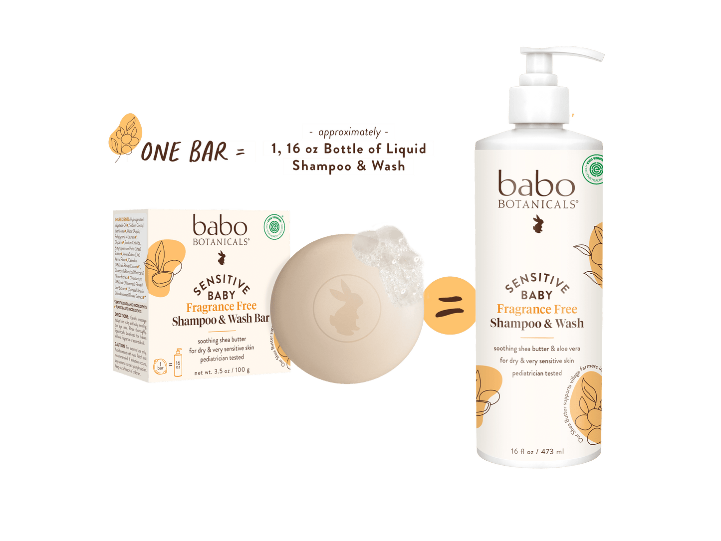 Sensitive Baby Shampoo & Wash Bar