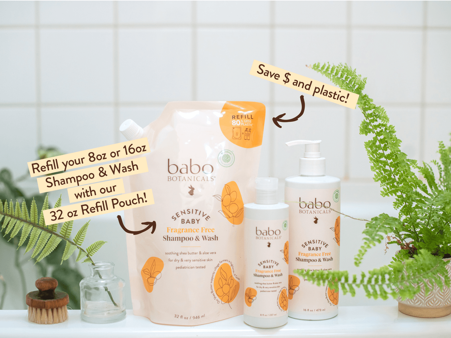 Sensitive Baby Shampoo & Lotion Set