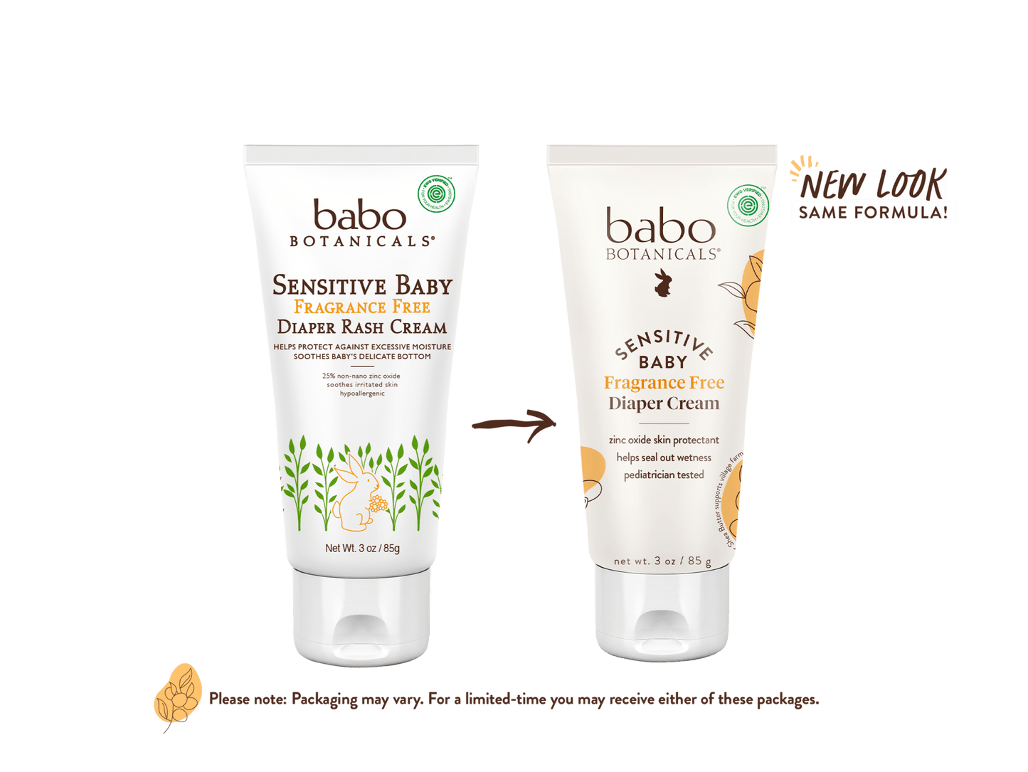 Sensitive Baby Zinc Diaper Rash Cream 3oz Duo