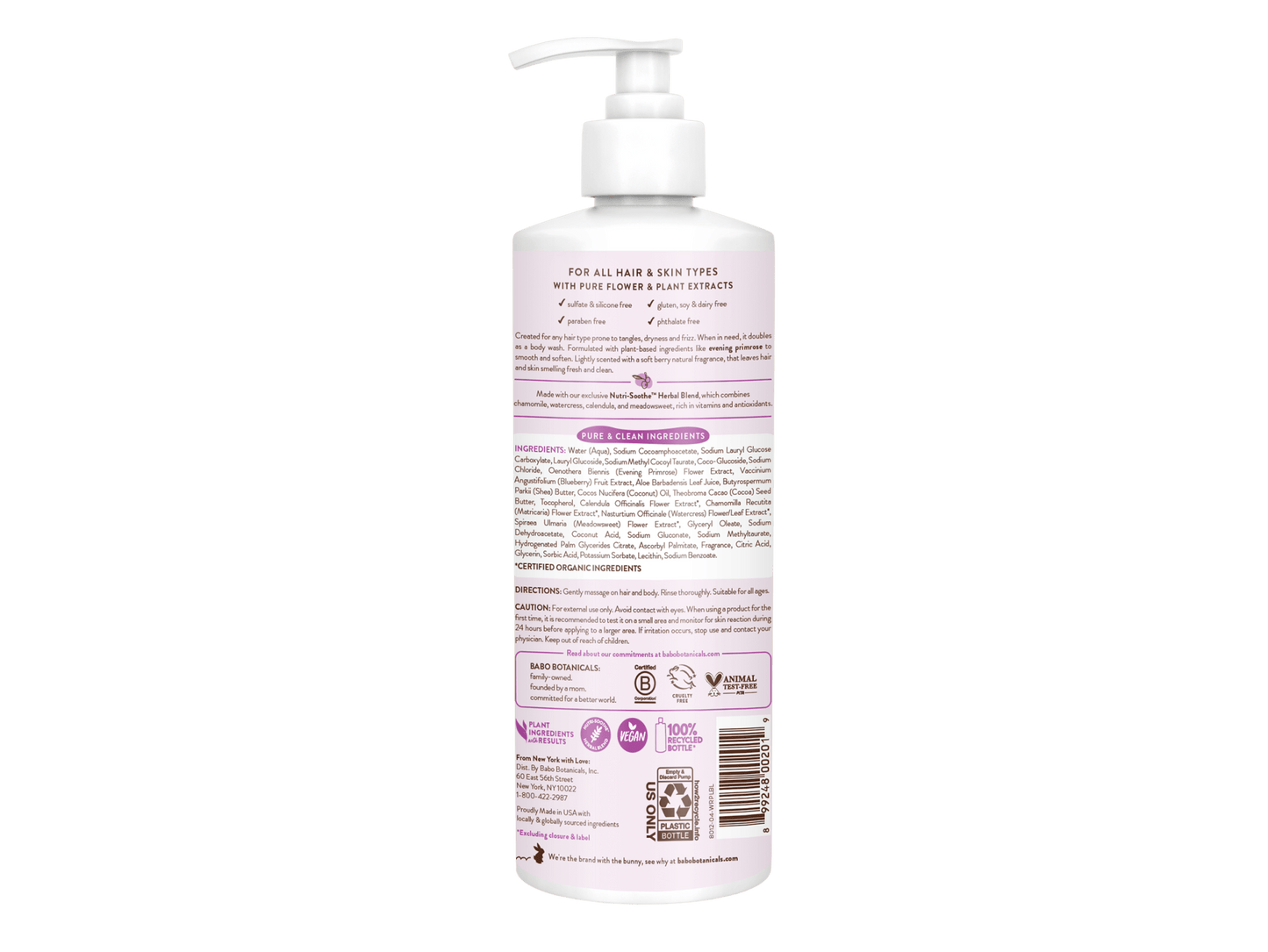 Smoothing Berry & Primrose Shampoo & Wash