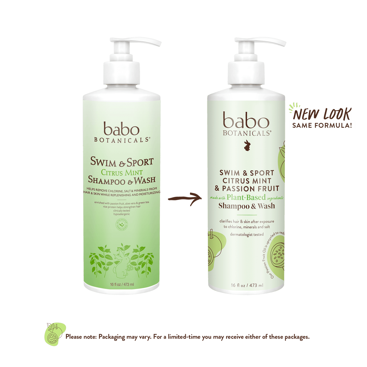 Swim & Sport Citrus Mint & Passion Fruit Shampoo & Conditioner Set