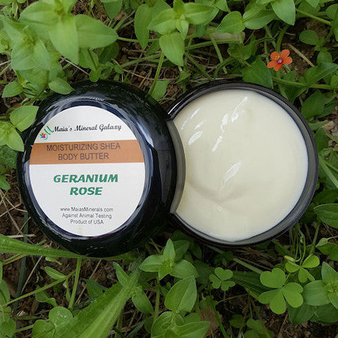 MOISTURIZING SHEA BODY BUTTER - GERANIUM ROSE