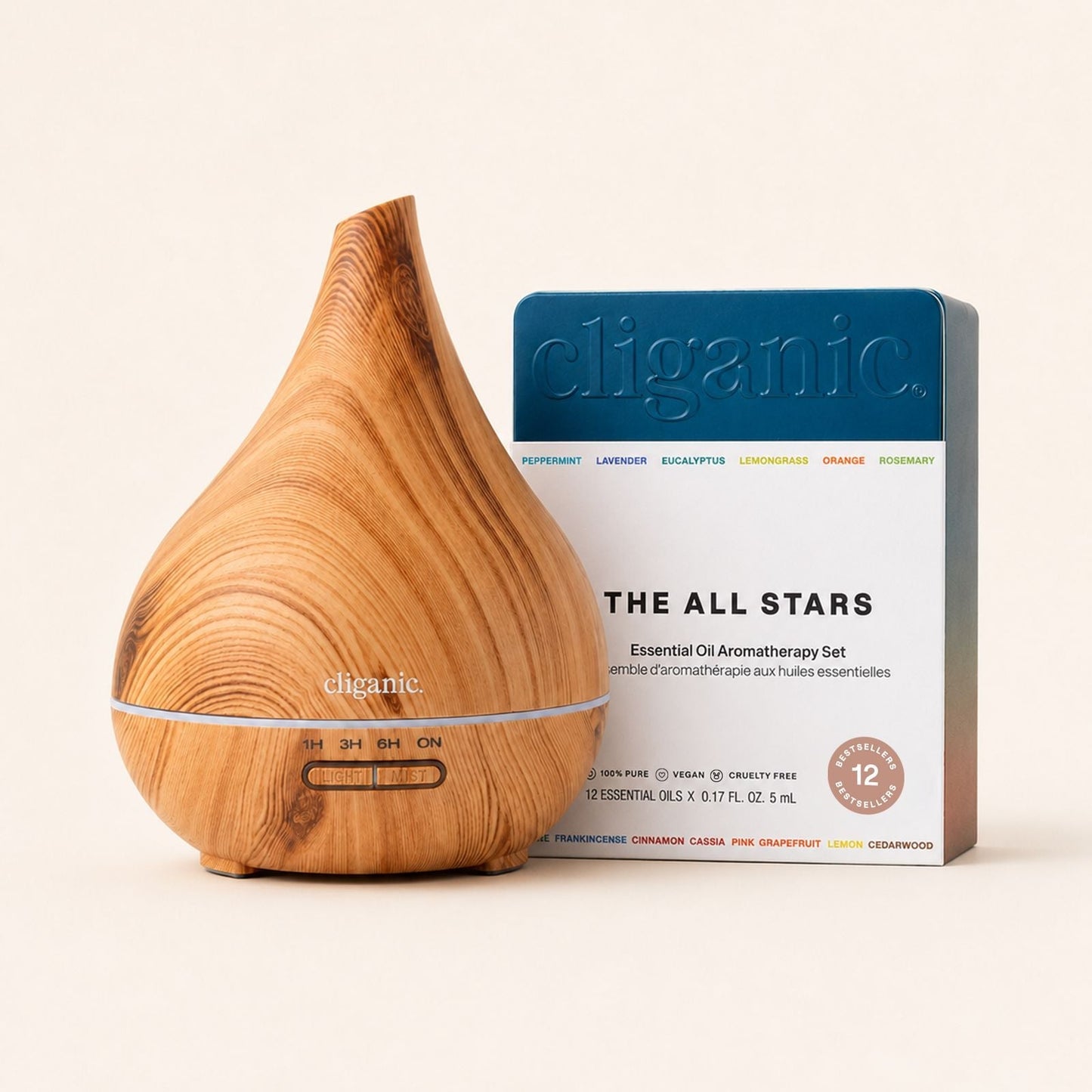 Bundle & Save! Top 12 Essential Oils Set with Diffuser