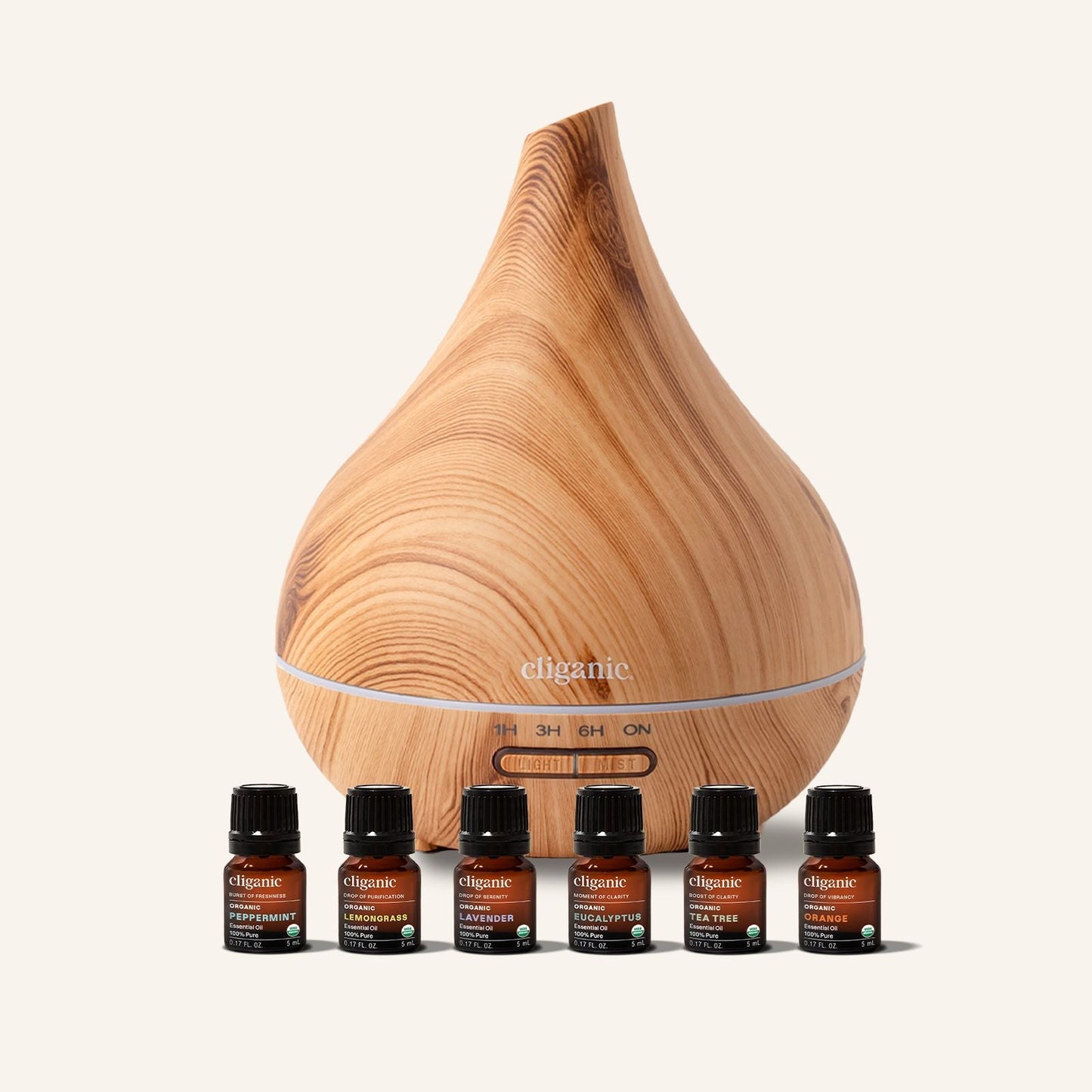 Bundle & Save! Top 6 Essential Oils Set with Diffuser