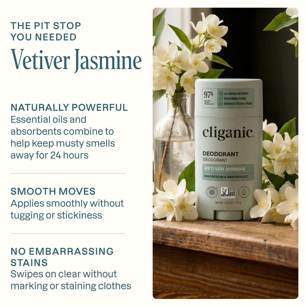 Deodorant - Vetiver Jasmine
