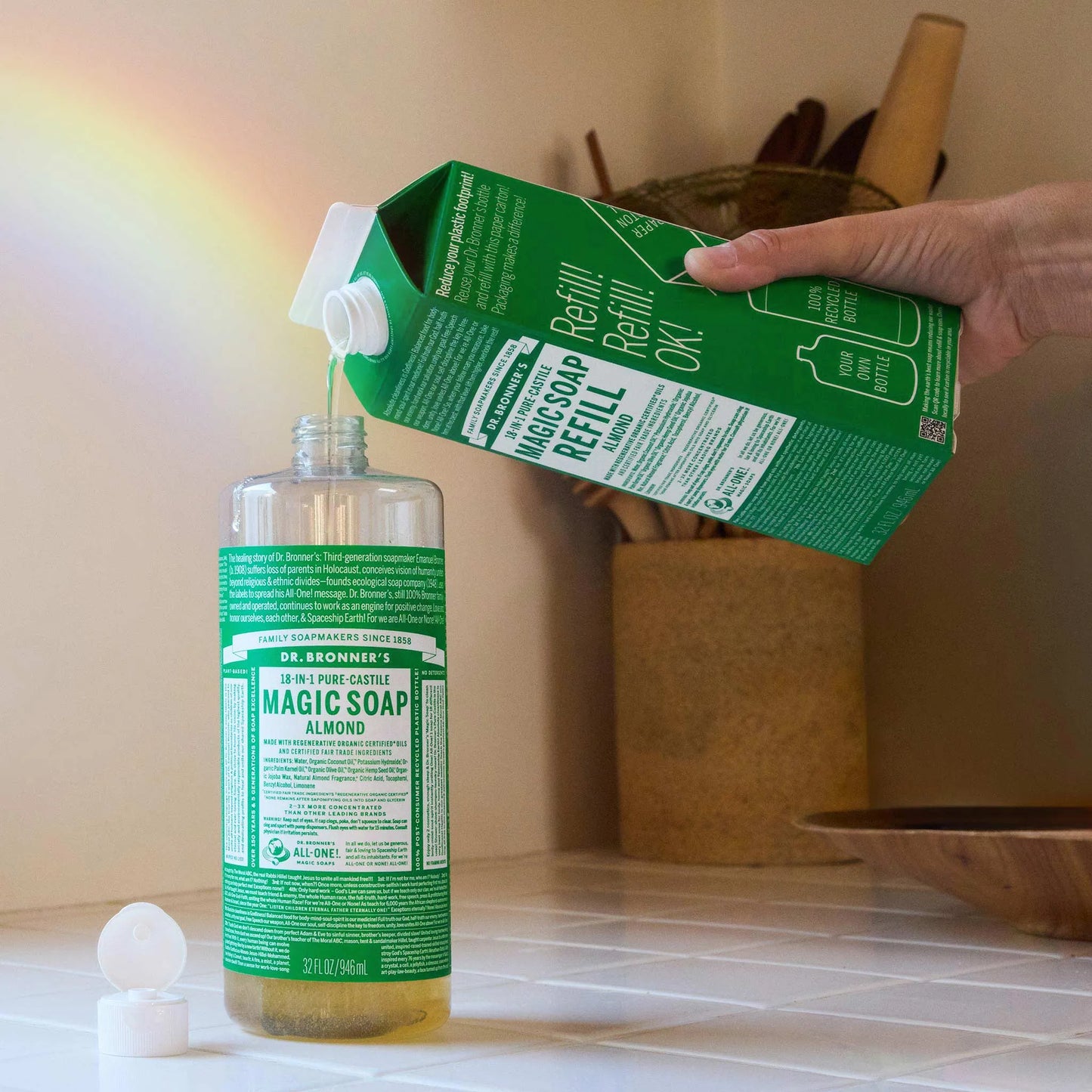 Almond - Pure-Castile Magic Soap Refill