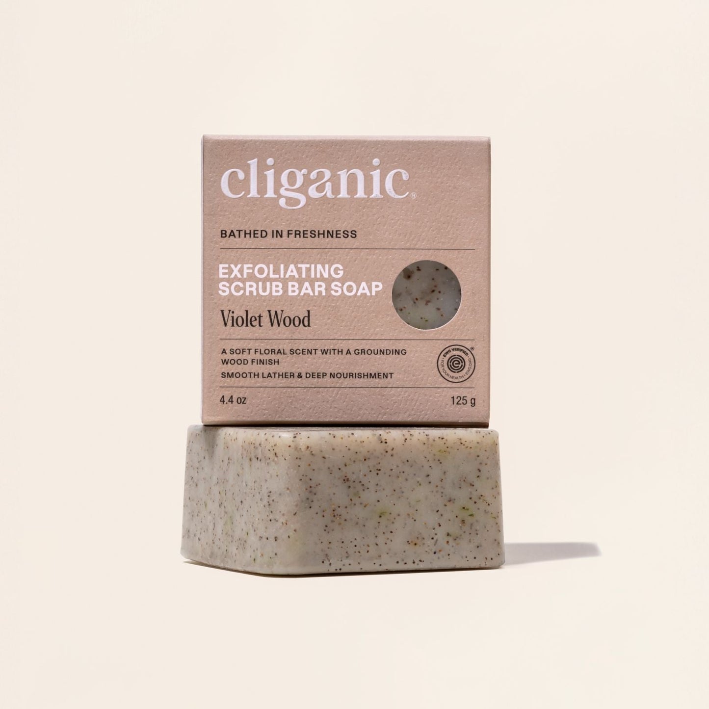 Exfoliating Scrub Bar Soap - Violet Wood