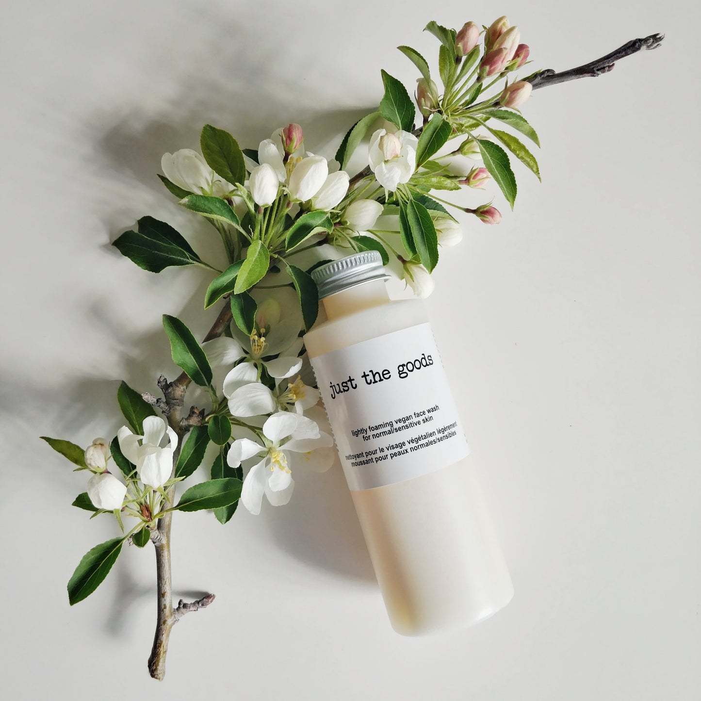 Just the Goods vegan face wash for normal/sensitive skin