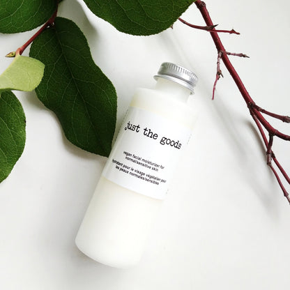 Just the Goods vegan facial moisturizer for normal/sensitive skin