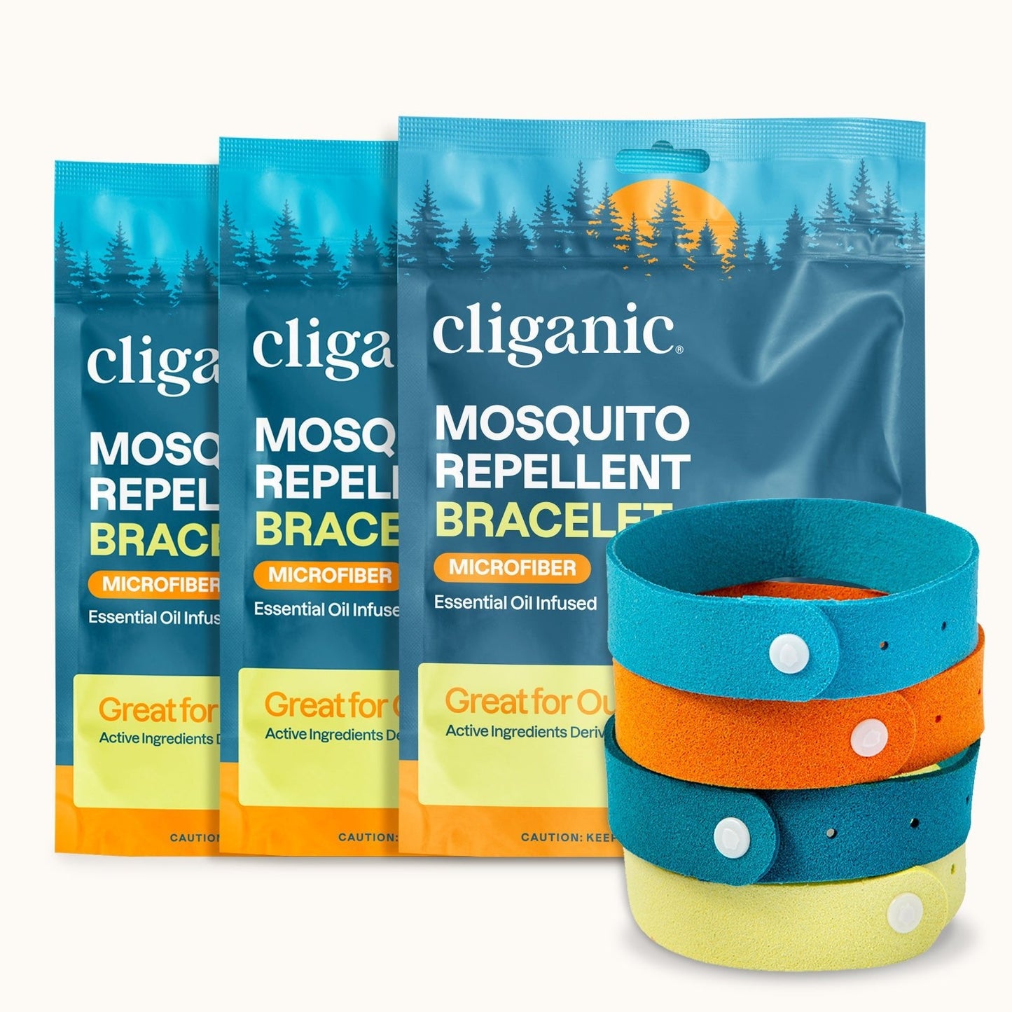 Microfiber Mosquito Repellent Bracelets