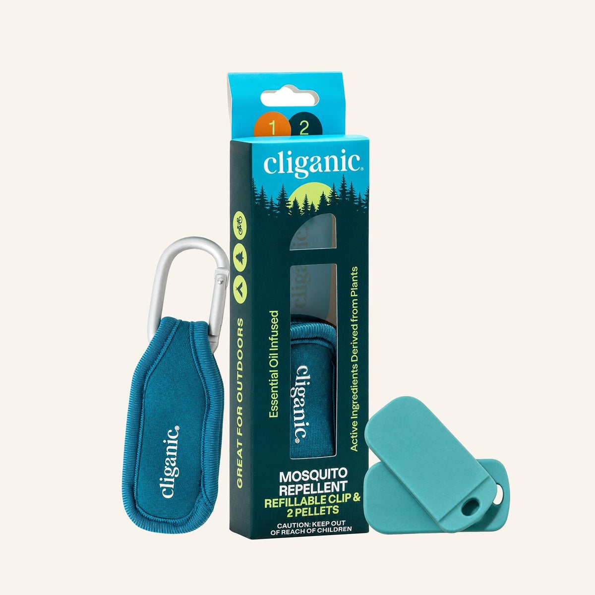Mosquito Repellent Refillable Clip & Pellets
