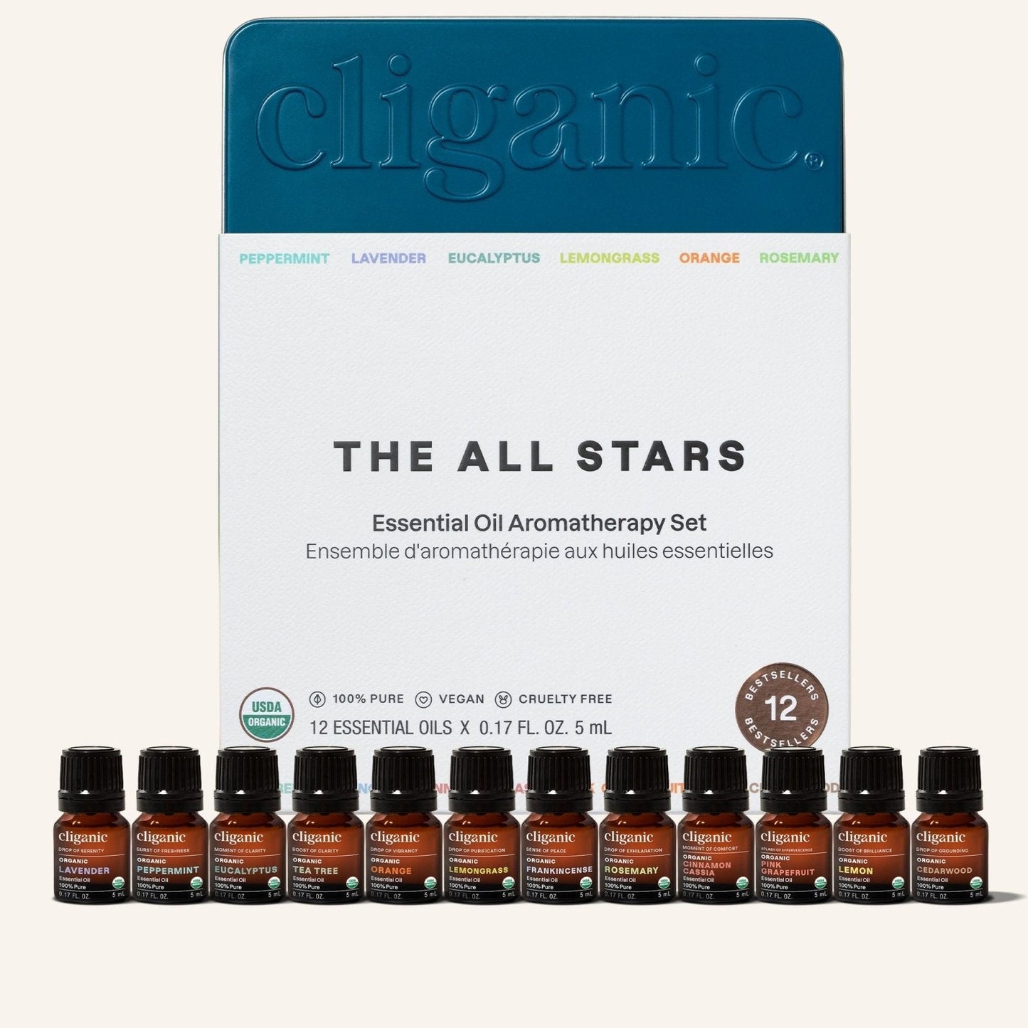 Bundle & Save! Top 12 Essential Oils Set with Diffuser