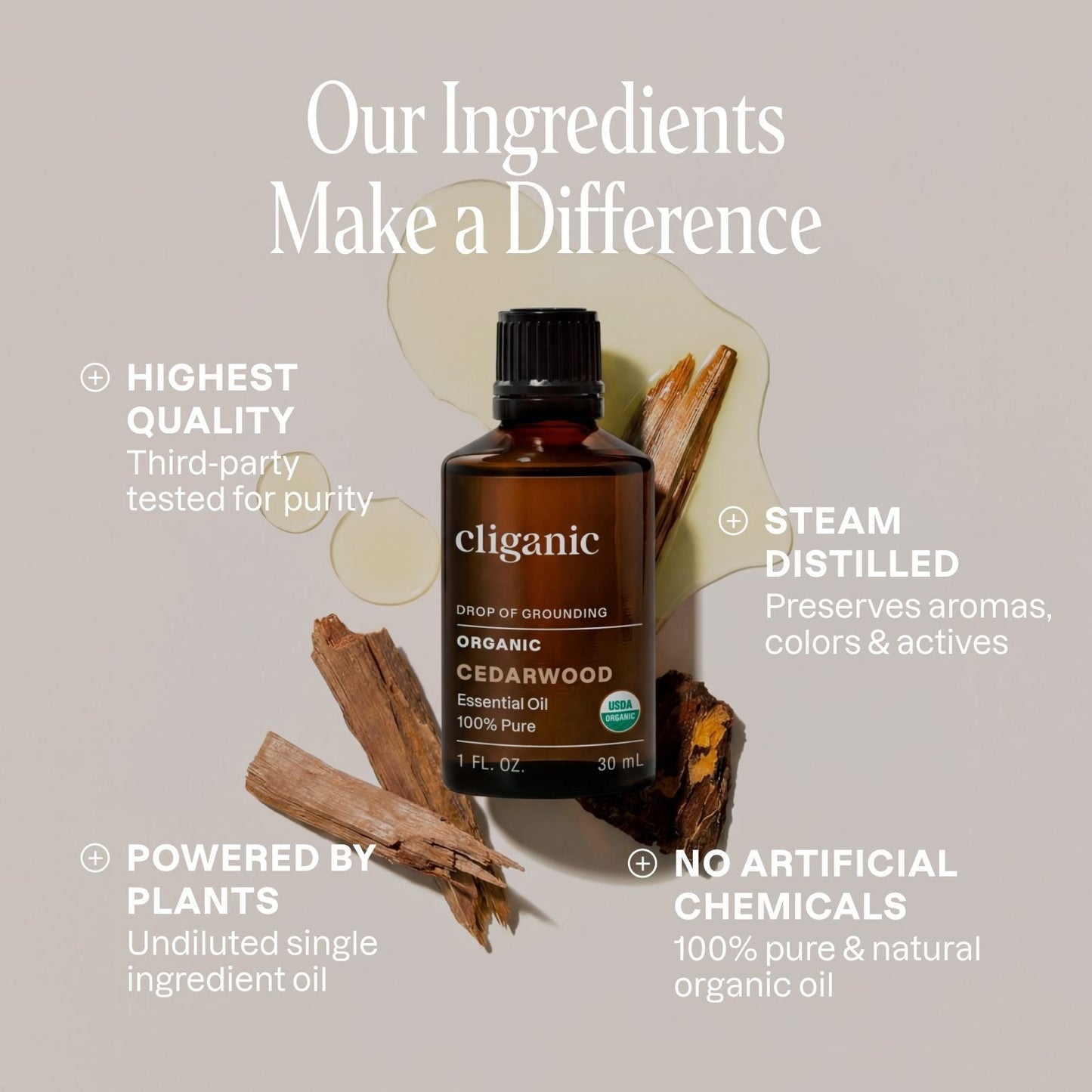 Organic Atlas Cedarwood Essential Oil