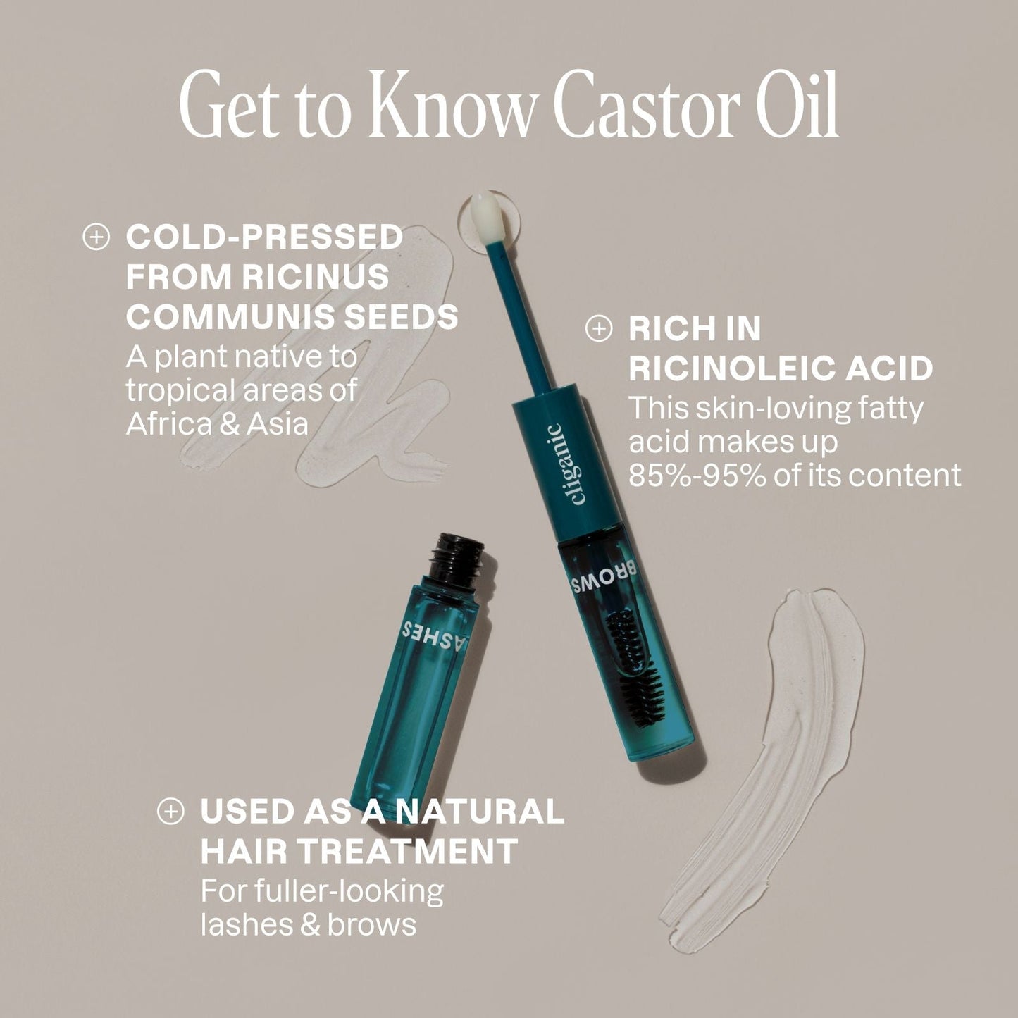 Organic Castor Oil Lash & Brow Wand