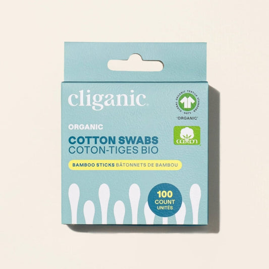 Organic Cotton Swabs - Bamboo