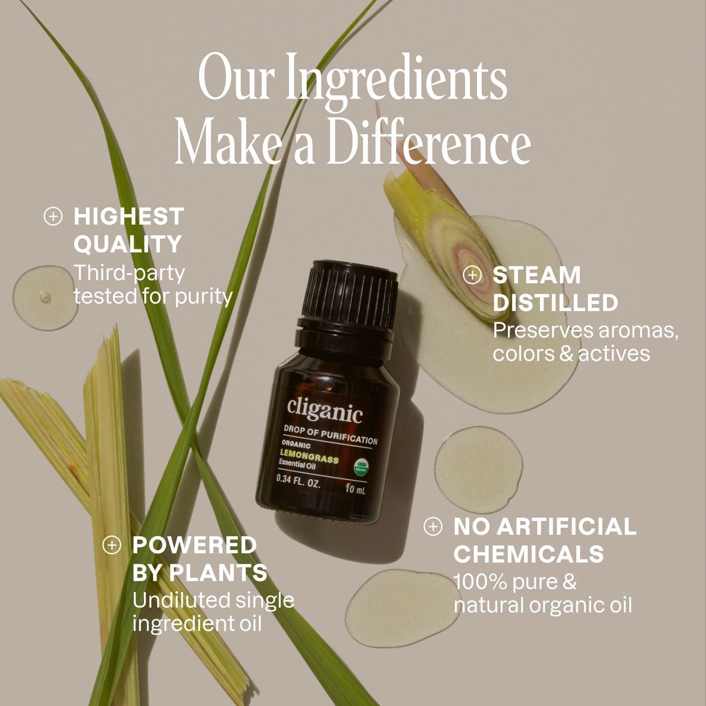 Organic Lemongrass Essential Oil