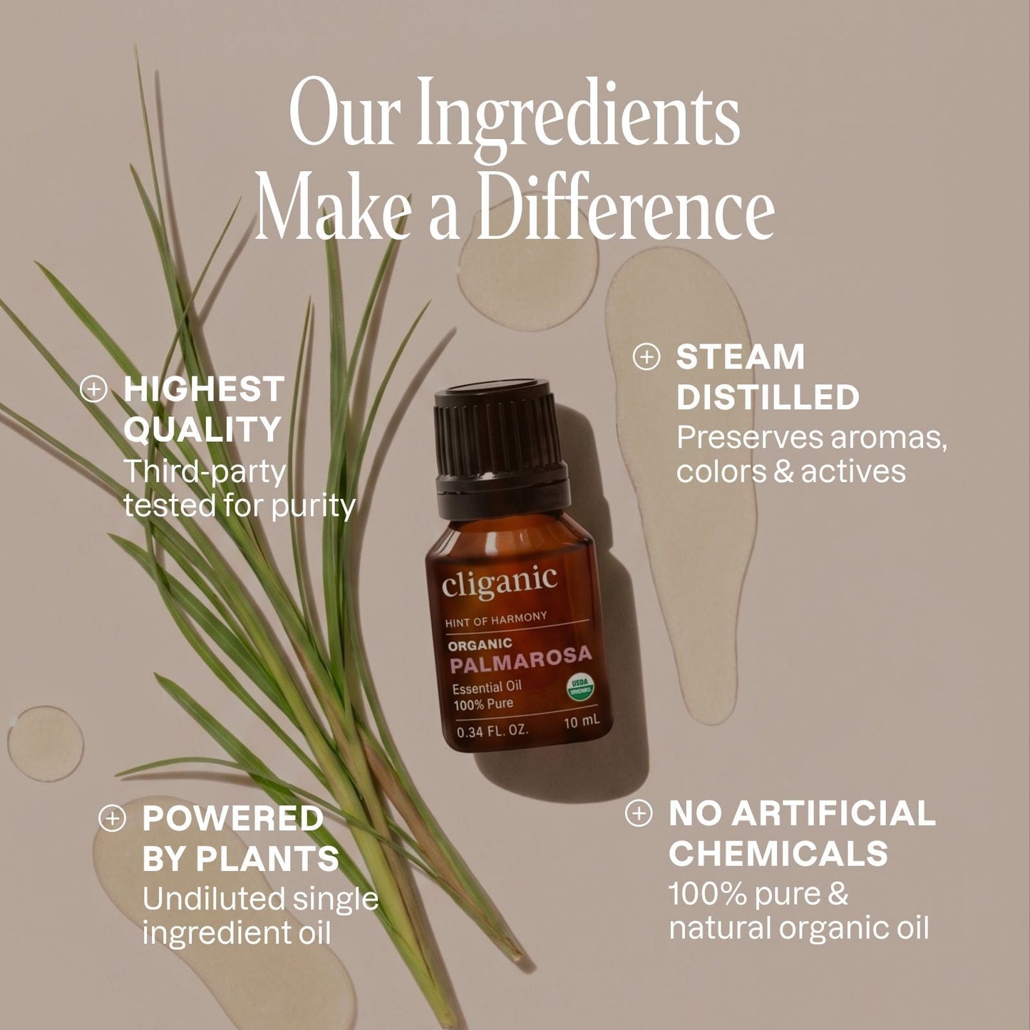 Organic Palmarosa Essential Oil