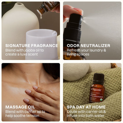 Organic Palmarosa Essential Oil