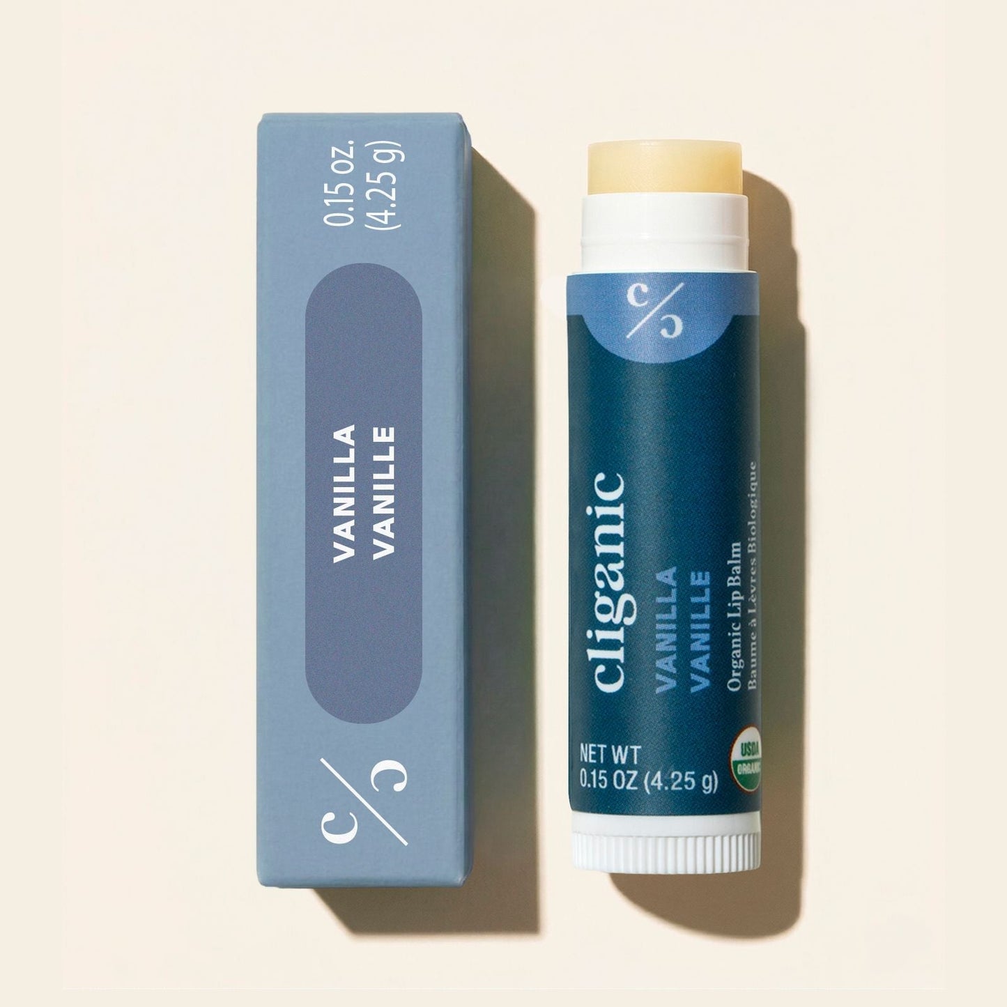 Organic Single Lip Balm - Vanilla