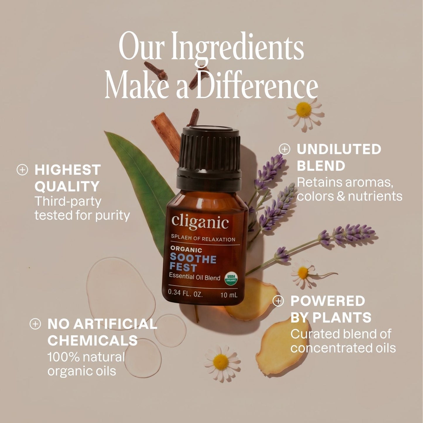 Organic Soothe Fest Essential Oil Blend