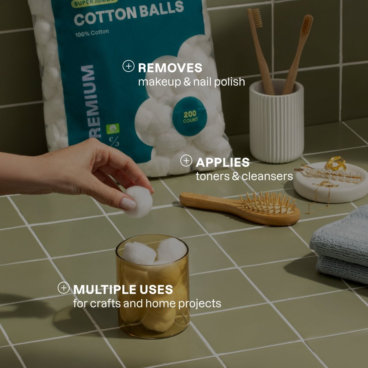 Organic Super Jumbo Cotton Balls