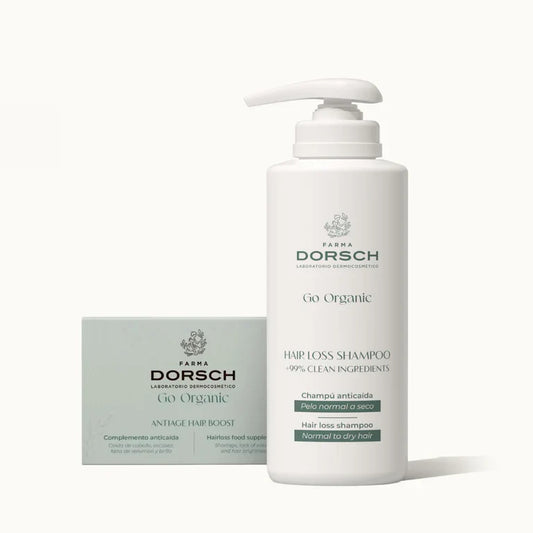 Pack Anticaída Capilar HAIR LOSS SHAMPOO Cabello Seco + ANTIAGE HAIR BOOST