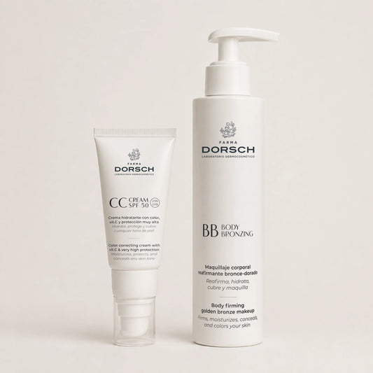 Pack Color Cara y Cuerpo CC CREAM SPF 50 + BB BODY BRONZING