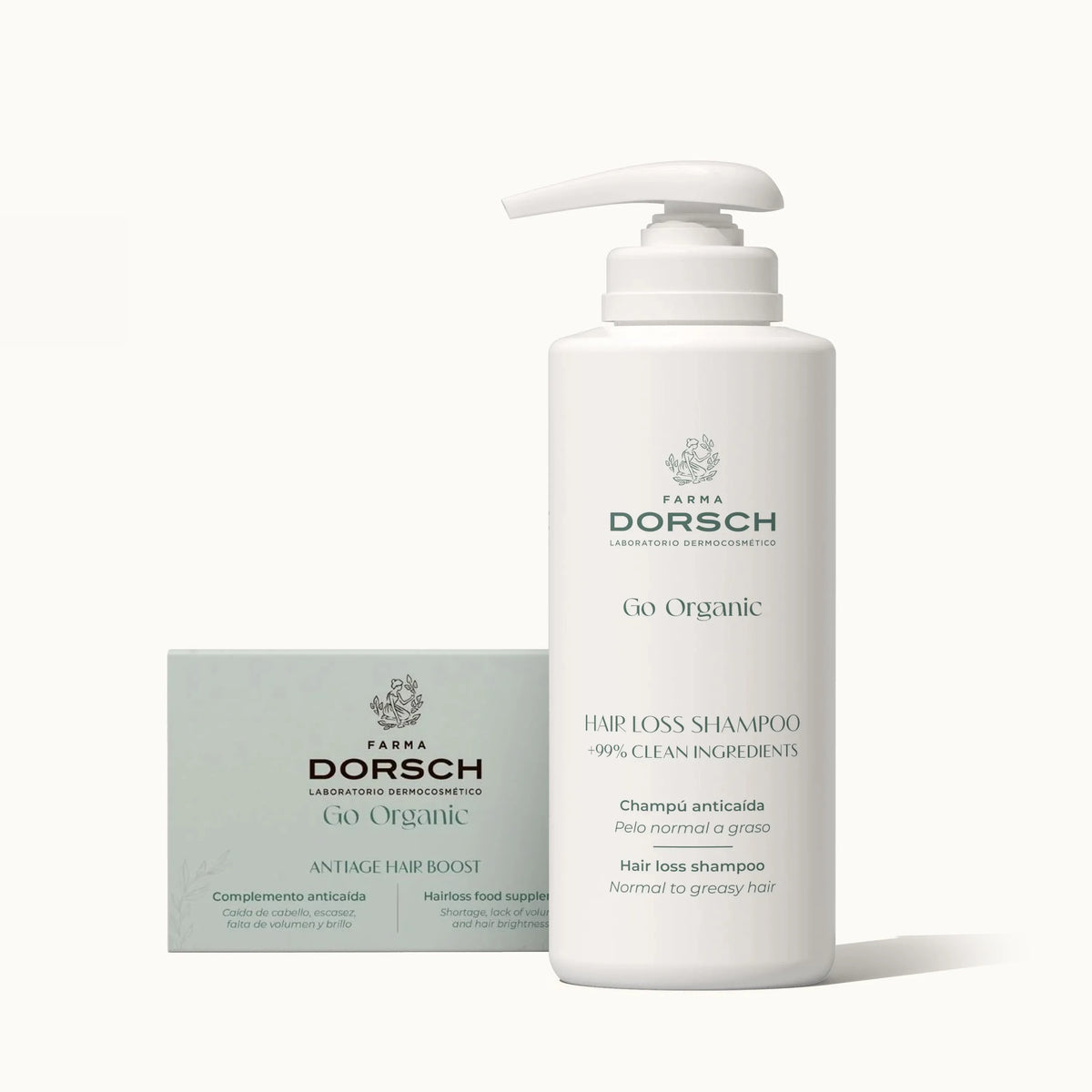Pack Anticaída Capilar HAIR LOSS SHAMPOO + ANTIAGE HAIR BOOST