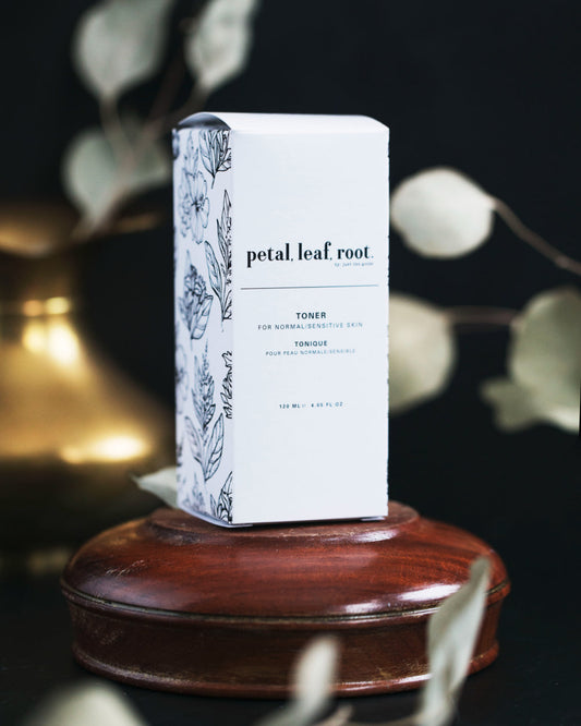 petal, leaf, root. by Just the Goods facial toner for oily skin (alcohol-free)
