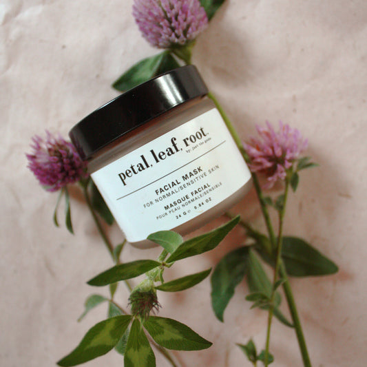 petal, leaf, root. by Just the Goods face mask for normal/sensitive skin