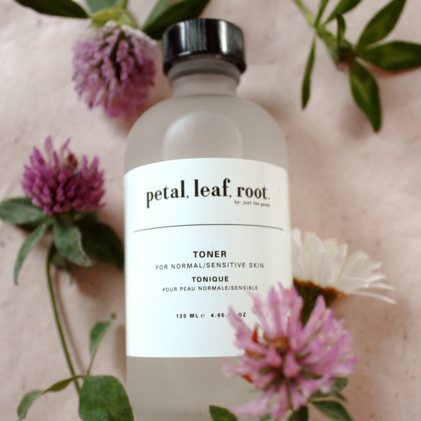petal, leaf, root. by Just the Goods facial toner for normal/sensitive skin (alcohol-free)