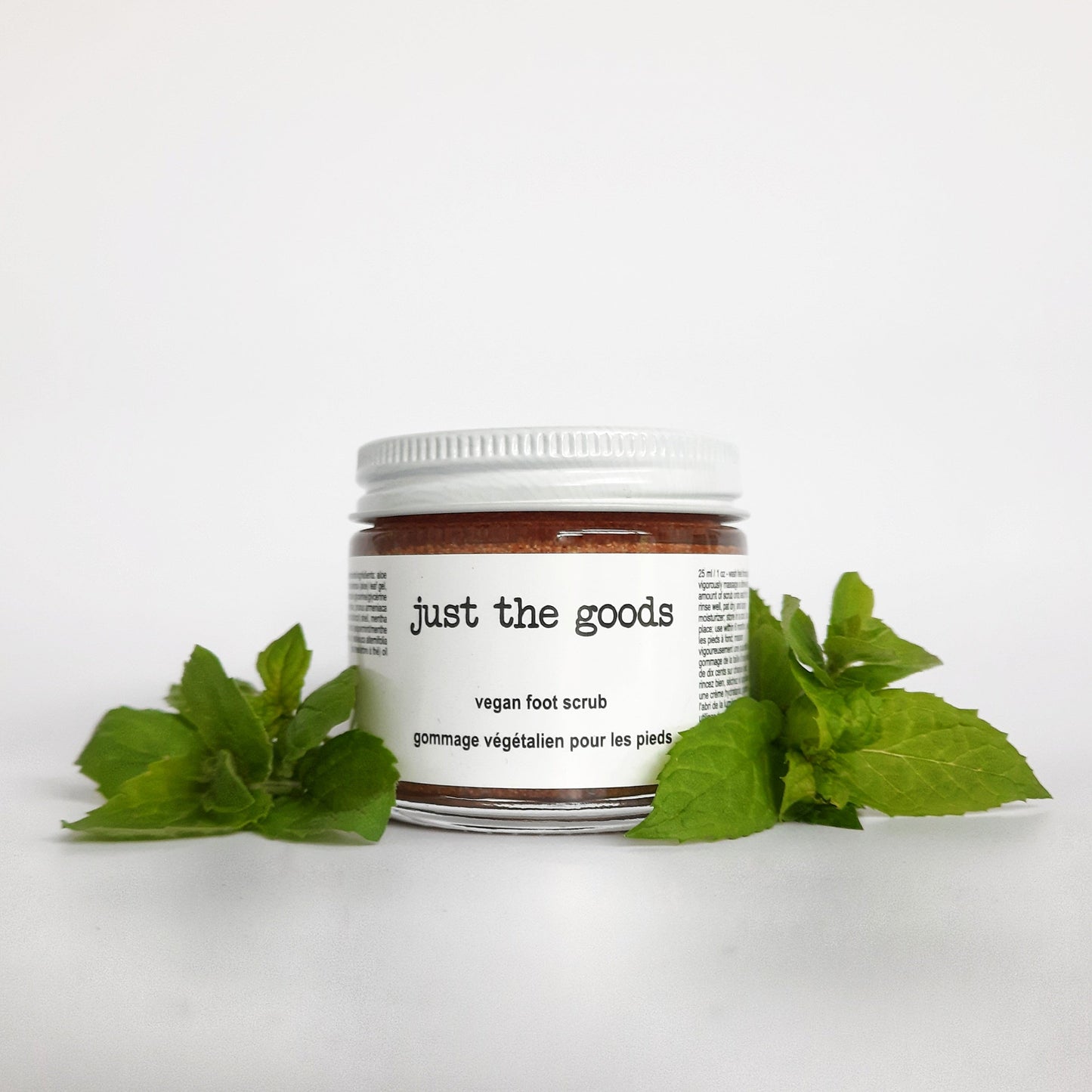 Restocked! Just the Goods vegan deodorizing foot scrub